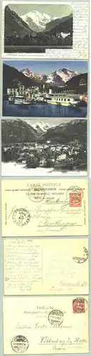 (1020283)  3 x Interlaken ab 1903. Postalisch gelaufen 1903, 1903, ?