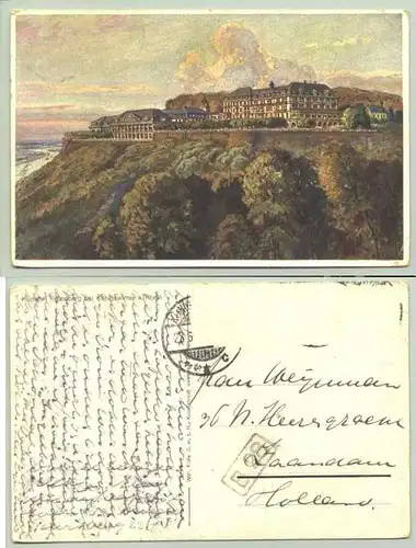 ()  Ansichtskarte : "Kurhotel Petersberg bei Königswinter a. Rhein".  gelaufen (Marke geloest), vermutlich um 1930