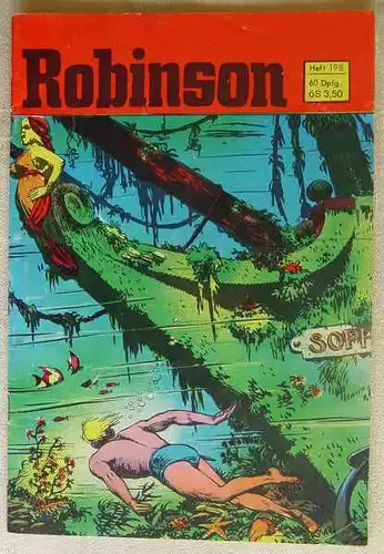 (intern 4-1257) Comic. Robinson Nr. 198. Originalheft der Serie ab 1953. Komplett. Meines Erachtens ein sehr schoenes Heft