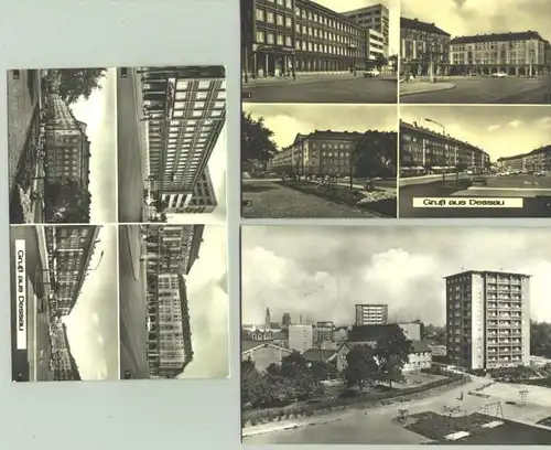 (1018733) 3 alte Ansichtskarten mit Motiven aus Dessau". PLZ-Bereich 06844. Alle 3 AK beschrieben u. postalisch gelaufen mit Marke u. Stempel aus der Zeit 1967-1969
