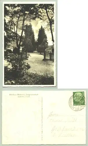 ()  Ansichtskarte. Langensteinbach - Bibelheim Bethanien. PLZ-Bereich pauschal 76307. Postalisch gelaufen 1956