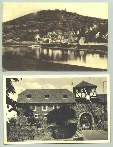 (1019659) 2 alte Ansichtskarten mit Motiven aus Dilsberg (Jugendherberge um 1935, Dilsberg-Rainbach). PLZ-Bereich pauschal 69151. Postalisch nicht gelaufen. Karten um 1920 bis ca. 1935