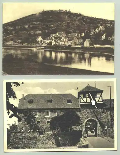 () 2 alte Ansichtskarten mit Motiven aus Dilsberg (Jugendherberge um 1935, Dilsberg-Rainbach). PLZ-Bereich pauschal 69151. Postalisch nicht gelaufen. Karten um 1920 bis ca. 1935