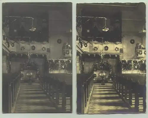 (1019599)  2 alte Foto-Ansichtskarten. Rs Vermerk : Photo-Handlung / Verlag Anna Gross, HEIDELBERG. Kirche in Heidelberg a. N. ? Die Karten stammen vermutlich aus 1910-1920 ?