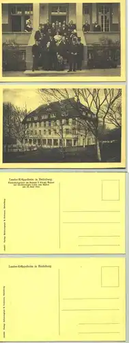 (1019609) 2 alte Ansichtskarten mit Motiven aus Heidelberg / Landes-Krüppelheim. PLZ-Bereich pauschal 69115. Postalisch nicht gelaufen, vermutlich um 1913