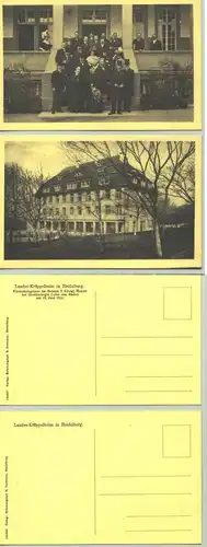 () 2 alte Ansichtskarten mit Motiven aus Heidelberg / Landes-Krüppelheim. PLZ-Bereich pauschal 69115. Postalisch nicht gelaufen, vermutlich um 1913