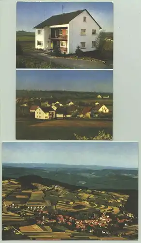 (1019790) 2 alte Ansichtskarten mit Motiven aus Waldbrunn-Waldkatzenbach / Gasthaus zur Turmschänke. PLZ-Bereich pauschal 69429. Postalisch nicht gelaufen, vermutlich um 1975 ?