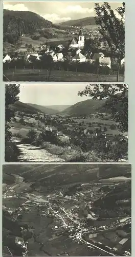 (1019854)  3 alte Ansichtskarten mit Motiven aus Unter-Schönmattenwag im Odenwald. vermutlich um 1960