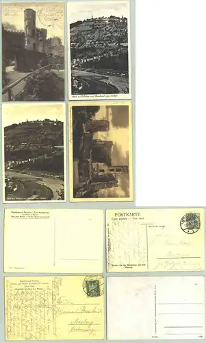 4 x Dilsberg ab 1908 (intern : 1019656)  4 alte Ansichtskarten mit Motiven aus Dilsberg und Umgebung (Rainbach). PLZ-Bereich pauschal 69151