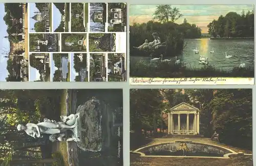 (1019569)   4 alte Ansichtskarten mit Motiven aus Schwetzingen. Alle AK beschrieben und 3 davon sind postalisch gelaufen mit Marke u. Stempel von 1909, 1910, 1913