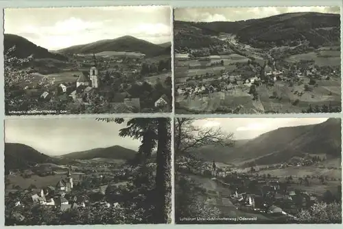 ()  4 alte Ansichtskarten mit Motiven aus Unter-Schönmattenwag im Odenwald.  vermutlich um 1960