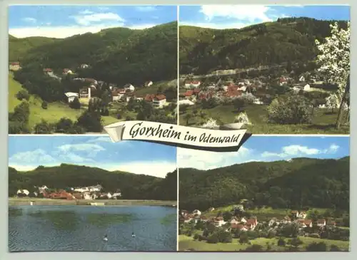 () Alte Ansichtskarte "Gorxheim im Odenwald". Beschrieben u. postalisch gelaufen mit Marke u. Stempel v. 1972