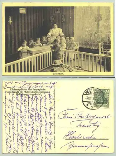 (1019635) Alte Ansichtskarte "Heidelberg - Neuenheim Kindertagesheim". 1915
