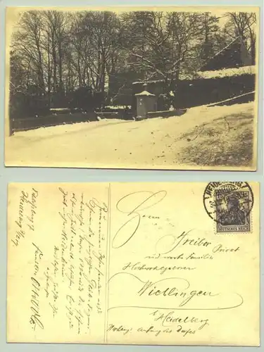 (1019588) Alte private Foto-Ansichtskarte mit einem Motiv aus Heidelberg. 1919