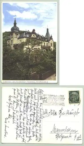 (1019584) Alte Ansichtskarte "Töchterheim Villa Scheffelhöhe, Heidelberg"