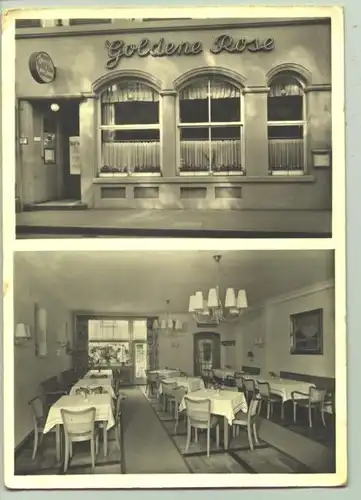 () Foto-Ansichtskarte "Hotel-Restaurant 'Goldene Rose' Heidelberg"