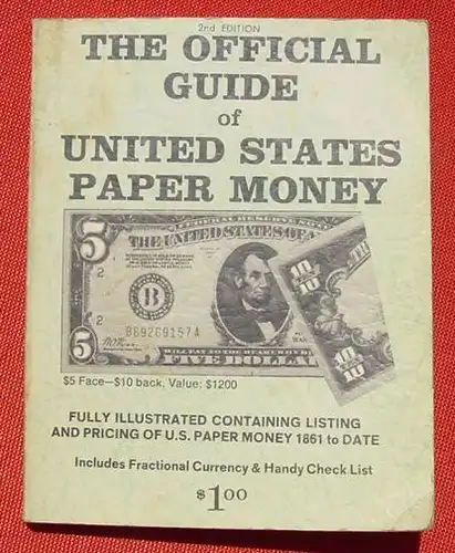 () USA Paper Money Guide 1968. 160 Seiten