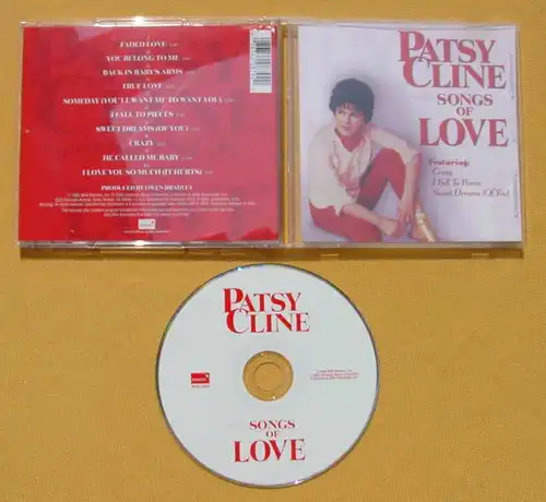 (1049165) Patsy Cline "Songs Of Love". 10 hübsche Lieder, fast unbenutzte CD, siehe bitte Bild