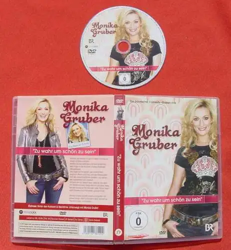 Versandkosten ab Euro 3,00 () Monika Gruber "Zu wahr um schön zu sein" Die bayrische Comedy-Queen live. Humor vom Feinsten mit Monika Gruber / eine deutsche Kabarettistin und Schauspielerin. DVD in sehr gutem Zustand, nur 1 x abgespielt. Aus...