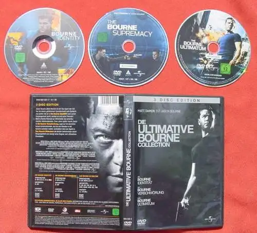 Versandkosten ab Euro 3,50 () "Die Ultimative Bourne Collection"  3 x DVD  "Die Ultimative Bourne Collection"  3 x DVD TOP Zustand ! Vermutlich nur 1 x gesehen ! (aus rauchfreiem u. tierfreiem Haushalt)