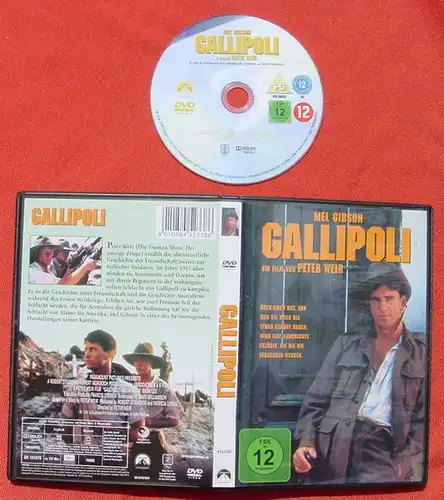 (1049171) "Gallipoli" Mel Gibson. Kriegsdrama. DVD (Australier im 1. Weltkrieg)