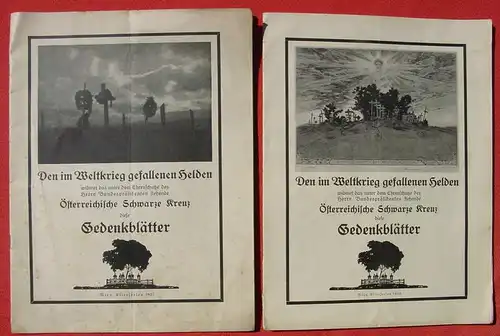 (1049200)  "Den im Weltkrieg gefallenen Helden". Zwei Hefte v. 1926 / 1927. Siehe bitte Beschreibung und Bilder