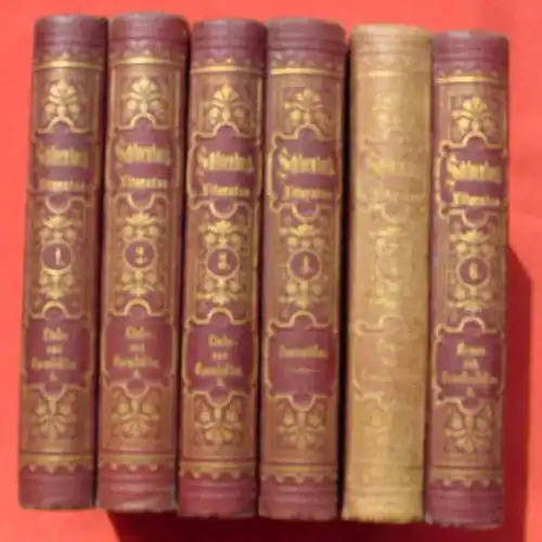(0220057) "Handbuch der Deutschen Literatur der Neuzeit" Schloenbach. 6 Bände v. 1870. Siehe bitte Beschreibung u. Bilder