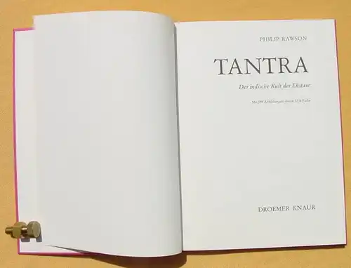 () Rawson "Tantra - Der indische Kult der Ekstase" 128 S., siehe bitte Beschreibung u. Bilder