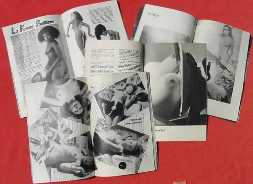 ()  "Sensations" - 'Revue Mensuelle'. 4 x Erotik-Magazin ab 1948. Siehe bitte Beschreibung u. Bilder