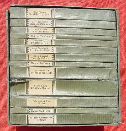 (0220045 "Bücher deutschen Geistes" Bibliograph. Institut Leipzig/ Wien. 13 Bände. Siehe bitte Beschreibung u. Bilder