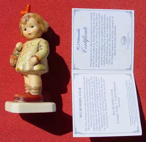 (1049214) Hummel-Figur "Ich bring dir was". TOP Zustand ! 10 cm hoch. Hummel Club. Goebel. Siehe bitte Bilder