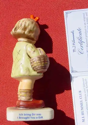 (1049214) Hummel-Figur "Ich bring dir was". TOP Zustand ! 10 cm hoch. Hummel Club. Goebel. Siehe bitte Bilder