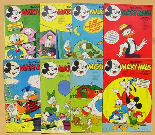 (1043884) Micky Maus-Hefte aus Jahrgang 1974 (39 Originalhefte !) # Walt Disney