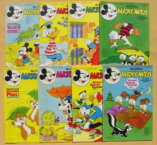 (1043884) Micky Maus-Hefte aus Jahrgang 1974 (39 Originalhefte !) # Walt Disney