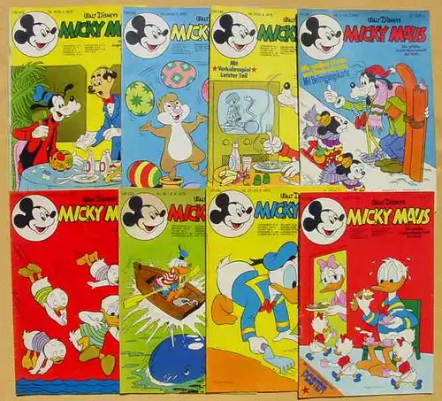 () Micky Maus-Hefte aus Jahrgang 1975 (22 Originalhefte !) # Walt Disney