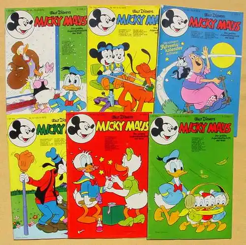 (1043885) Micky Maus-Hefte aus Jahrgang 1975 (22 Originalhefte !) # Walt Disney
