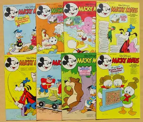 (1043887) Micky Maus-Hefte aus Jahrgang 1977 (33 Originalhefte !) # Walt Disney