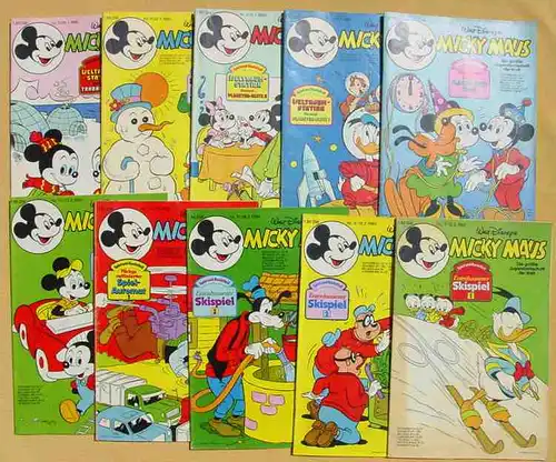 () Micky Maus-Hefte aus Jahrgang 1980 (48 Originalhefte !) # Walt Disney