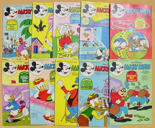 (1043890) Micky Maus-Hefte aus Jahrgang 1980 (48 Originalhefte !) # Walt Disney
