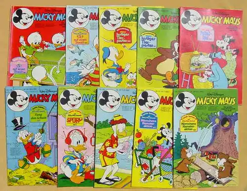 () Micky Maus-Hefte aus Jahrgang 1980 (48 Originalhefte !) # Walt Disney