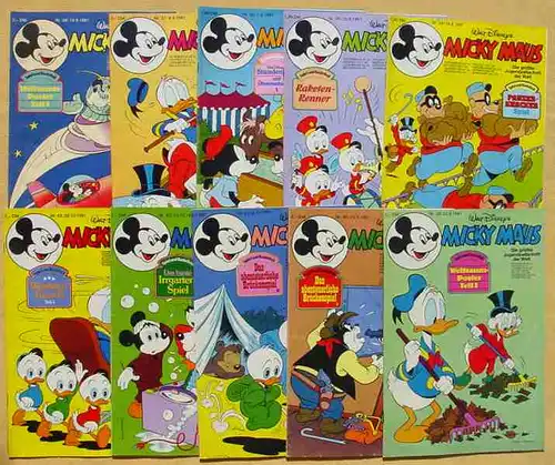 (1043891) Micky Maus-Hefte aus Jahrgang 1981 (49 Originalhefte !) # Walt Disney
