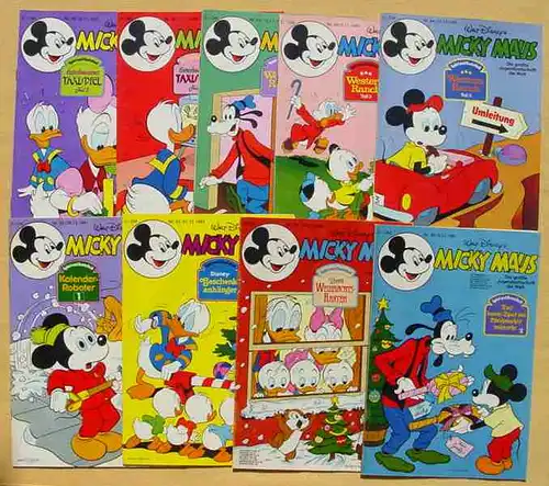 (1043891) Micky Maus-Hefte aus Jahrgang 1981 (49 Originalhefte !) # Walt Disney