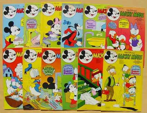 () Micky Maus-Hefte aus Jahrgang 1982 (51 Originalhefte !) # Walt Disney