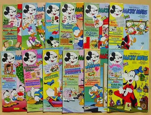 (1043895) Micky Maus-Hefte aus Jahrgang 1985 (33 Originalhefte !) # Walt Disney