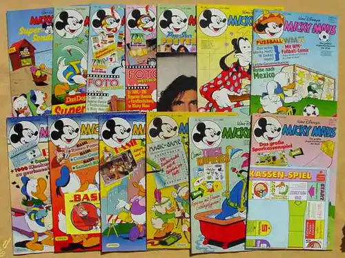 () Micky Maus-Hefte aus Jahrgang 1986 (35 Originalhefte !)  # Walt Disney