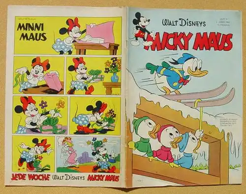 () 3 x MICKY MAUS Hefte von 1962 ! Nr. 9, 13, 15. Originalhefte. Ehapa-Verlag # Walt Disney