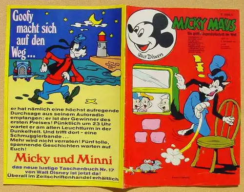 () Walt Disneys MICKY MAUS. Heft Nr. 40 vom 2. 10. 1971. Originalheft. Ehapa-Verlag # Walt Disney