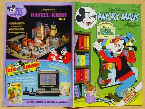 (1044294) Walt Disneys MICKY MAUS. Heft Nr. 39 vom 27. 9. 1983. Originalheft. Ehapa-Verlag # Walt Disney