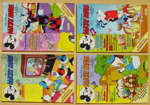 (1044296) 12 x Walt Disneys MICKY MAUS. 12 verschiedene Hefte von 1984. Sehr guter Zustand ! Ehapa-Verlag # Walt Disney