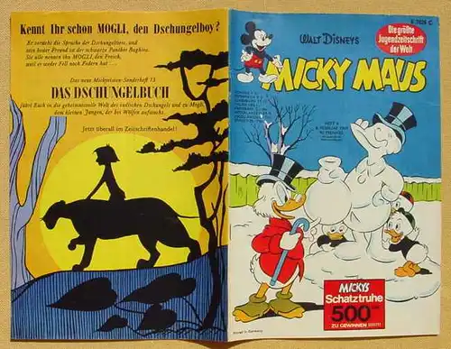 (1044298) Walt Disneys MICKY MAUS. Heft Nr. 6 vom 8. 2. 1969. Originalheft. Ehapa-Verlag # Walt Disney